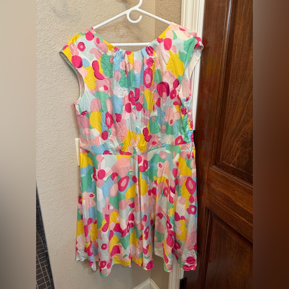 Boden Multi-Colour Fit & Flare Day Dress